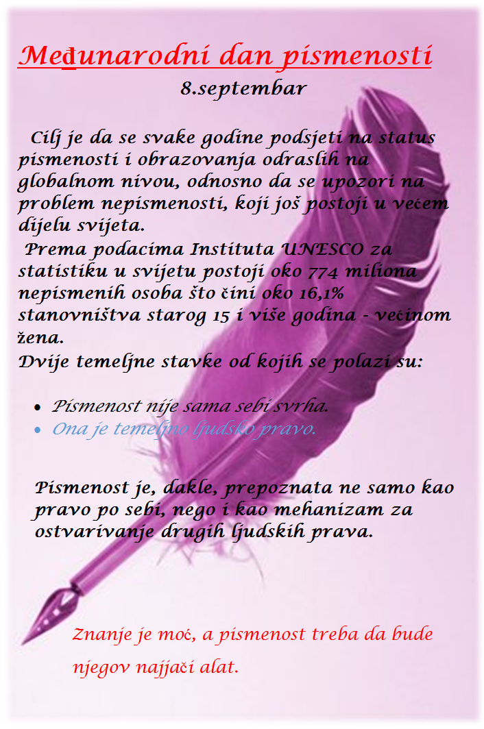 Međunarodni dan pismenosti1